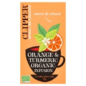 Clipper Clipper Biologische kruidenthee sinaasappel & kurkuma