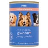 G'Woon diervoeder adult hondenpaté met runderpens