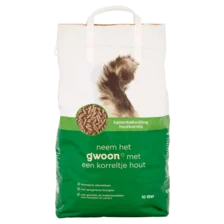 G'Woon g'woon houtkorrels kattenbakvulling