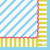 Duni Duni servetten pop stripes 20 stuks