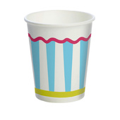 Duni Duni bekers pop stripes 10 stuks