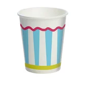 Duni Duni bekers pop stripes 10 stuks