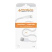 Phonejuice Phonejuice USB kabel 1 meter wit