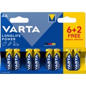 Varta Varta longlife power AA 6+2 gratis