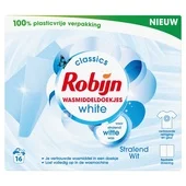 Robijn wasmiddeldoekjes wit