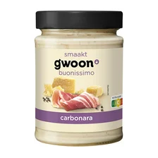 G'Woon g'woon Pastasaus Carbonara
