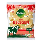 Melkan Melkan kaasblokjes  48+ jong belegen