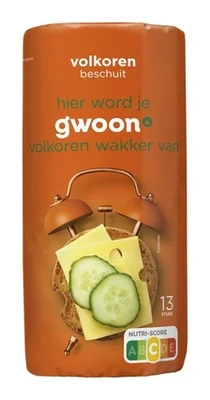 G'Woon g'woon beschuit volkoren