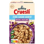 Quaker Quaker ontbijtgranen cruesli rozijn hazelnoot