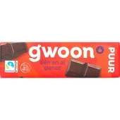 G'Woon g'woon chocoladereep puur