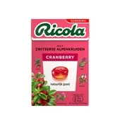 Ricola Ricola keelpastilles cranberry suikervrij