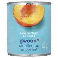 G'Woon g'woon perziken op lichte siroop