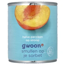 G'Woon g'woon perziken op lichte siroop