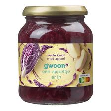 G'Woon g'woon rode kool met appel