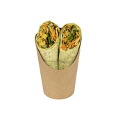 Bloemcool Bloemcool vegan spinazie wrap pittige seitan