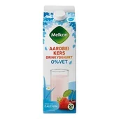 Melkan Melkan drinkyoghurt aardbei/kers