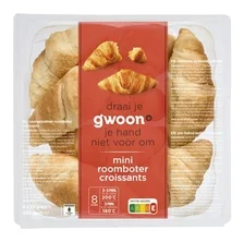 g'woon Mini Roomboter Croissants
