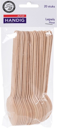 Altijd Handig Lepelset Hout, 20 delig