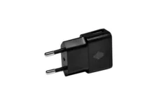 USB Laadstekker zwart 1000mA/5V. 1x USB 100 - 240V...