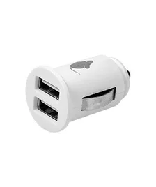 USB Charger Auto Wit 2.4a Car charger, 2x USB/5V.