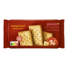 g'woon Hartige Biscuit Tomaat-Kaas