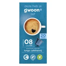 g'woon Koffiecups Lungo  Sterkte