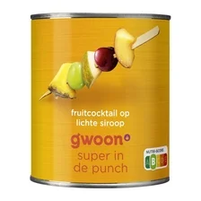 g'woon Fruitcocktail op Siroop