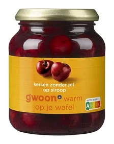 g'woon Hollandse Kersen Zonder Pit op Siroop