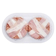 Runderhamburgers met spek 2 stuks
