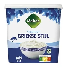 Melkan Yoghurt Griekse Stijl Naturel 10% Vet