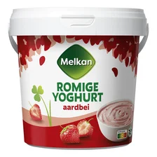 Melkan Romige Yoghurt Aardbei