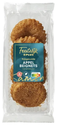 Feestelijk PLUS Appelbeignet verpakt 4 st