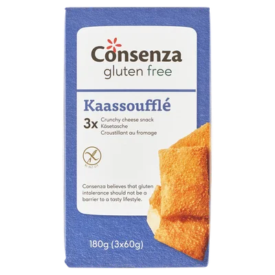 Consenza Glutenvrij kaassoufflé bio 3st