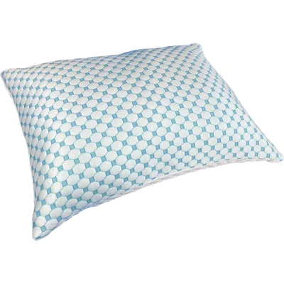 Pillow Up Hoofdkussen memory foam 50x70cm blauw-wit
