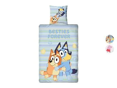 Kinder dekbedovertrek Bluey of Peppa Pig 140 x 200 cm