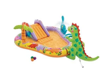 INTEX Zwembad met glijbaan Dino Park