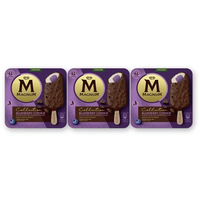 Magnum Chill blueberry cookie 3-pack