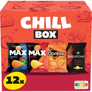 Lay's Doritos Chill Box Multipack Chips 12 pack