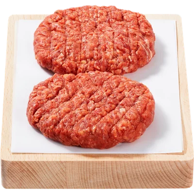 Vleeschmeesters Actie runderhamburger mager 2 st.