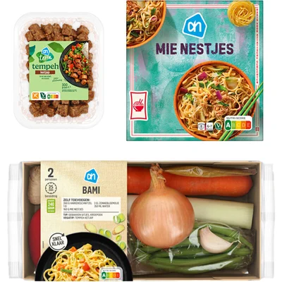 AH Verpakket Bami Tempeh voor 2 personen