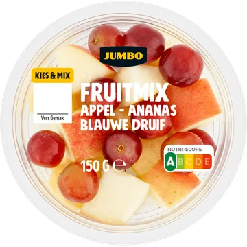 Jumbo Fruitmix Appel - Ananas Blauwe Druif 150 g