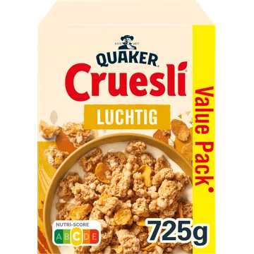 Quaker Cruesli Luchtig Ontbijtgranen Voordeelverpakking 725 gr
