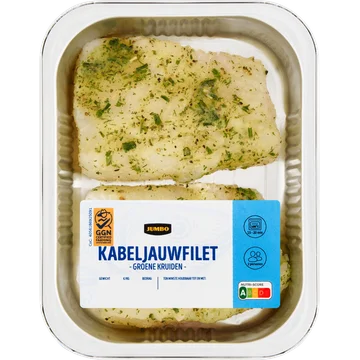 Jumbo Kabeljauw Groene Kruiden 250gr