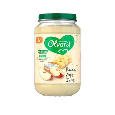 Olvarit 6+mnd Banaan Appel Yoghurt