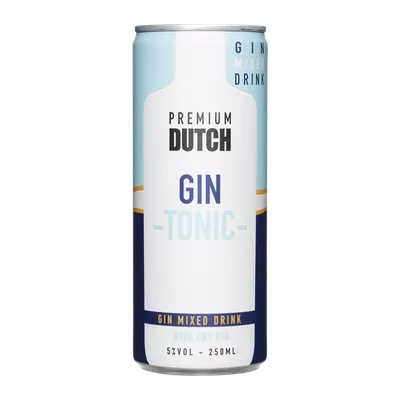 Premium Dutch Gin-tonic cocktail