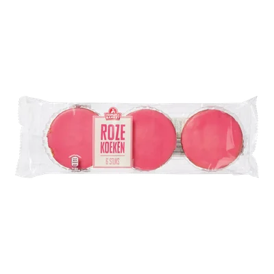 Heerlijck Banket Roze koeken groot