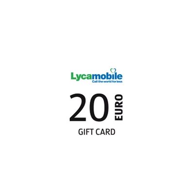 Lyca Mobile giftcard 20 euro