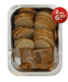 Gehaktbalplak met Satesaus