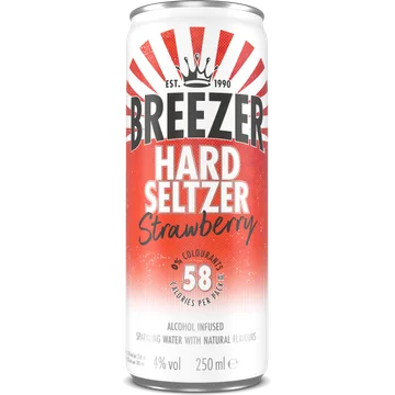Breezer Hardselzer Strawberry 250ML