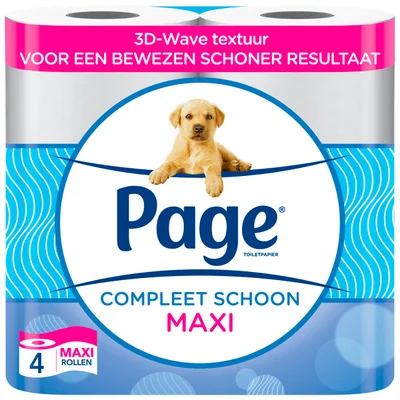 Page Compleet Schoon toiletpapier maxi 4 st